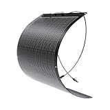 Callsun 100W Solar Panel Flexible, 23% High-Efficiency Ultra Lightweight 100 Watt 12V RV Solar Panel Kit,182 PERC IP68 Waterproof Solar Panels for RV Living Offgrid Marine Camping Essentials(Black)