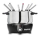 Starfrit Electric Fondue 12PC Set - 3L - Quick Release Magnetic Cord - 1500W - Perfect for Cheese & Chocolate