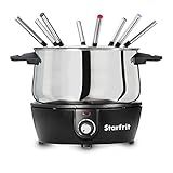 Starfrit Electric Fondue 12PC Set - 3L - Quick Release Magnetic Cord - 1500W - Perfect for Cheese & Chocolate