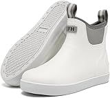 CKWLXQY Women's Deck Boots, Waterproof Ankle Rain Boots with Anti-Slip Traction, Rubber Garden & Fishing Boots for Boating, Camping, Farming & Outdoor Work