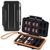 K&F CONCEPT 36 Slots Memory Card Case for SD Micro SD SDXC SDHC TF