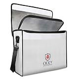 Fireproof Document Bag - Fireproof Box [Thermal Insulated] Fireproof Safety Boxes for Home Large Fireproof Bag Lockable Zipper Fireproof Safe Box Home Safes Fireproof Waterproof Fireproof Money Bag