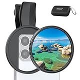 NEEWER 67mm Clip On CPL Filter Compatible with iPhone, Circular Polarizing Phone Camera Lens Photography Accessories Kit Polarizer Compatible with iPhone 16 15 Pro Max Plus 16e 14 13 mini 12, FL-B23