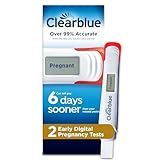 Clearblue Early Digital Pregnancy Test, Early Detection at Home Pregnancy Test, 2 Ct