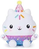 Gabby’s Dollhouse Celebrations, Sprinkle Party Cakey Cat Plush, 10-Inch Interactive Stuffed Animal with Sounds, Kids Toys for Girls & Boys Ages 3+