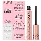LeVaye Cosmetics Show Lash Eyelash Serum for Longer, Thicker, Gorgeous Looking Lashes, Cruelty Free Lash Serum