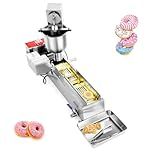 VEVOR Commercial Automatic Donuts Machine, Single Row Donuts Making Equipment, Stainless Steel Frying Auto Fryer, with 3 Size Molds, Auto Counting