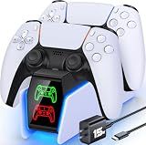 PS5 Controller Charger Station for PlayStation 5 Controllers Dual Stand Charger Dock, PS5 Controller Charging Station Accessories(S