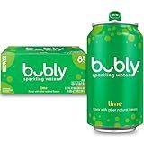Bubly Sparkling Water, Lime, Zero Sugar & Zero Calories, Seltzer Water,12 Fl Oz Cans (Pack of 8)