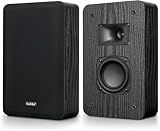 Saiyin Slim Wall Speakers (Pair),Wall Mount Surround Speakers,4 Ohms,3.5-Inch Woofer with Horn Tweeter, Home Theater Speaker for Living Room,Office,Kitchen