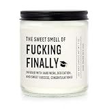 Shqiueos Funny Graduation Gift for Her Him, Graduation Candle for Women Men