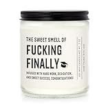 Shqiueos Funny Graduation Gifts for Her Him, Graduation Candle for Women Men Lavender Scented 7oz, 2026 Graduations Gifts for Masters Degree, College, High School, PhD Grad Gift for Nurse Law School