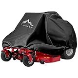 Himal Outdoors Zero-Turn Mower Cover, Heavy Duty 600D Polyester Oxford, UV Protection Universal Fit with Drawstring & Cover Storage Bag, Mower Protector for Decks Up to 60"