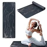 Gaiam Dry-Grip Yoga Mat, Non-Slip, Hot Yoga (Marbled)