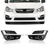 GearUp Pair Fog Light Cover Bezel for Impreza 2015 2016 Left and Right Side 57731FJ400, SU1039109, 57731FJ410, SU1038109