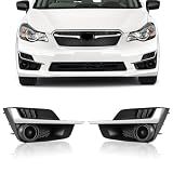 GearUp 1 Pair Fog Light Cover Bezel for Impreza 2015 2016