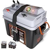 SUNAPEX Smart Battery Box 12V/24V Power Center - Multi Ports & Circuit Breaker for Trolling Motor, Marine,RV & Solar Panel (Pro,Battery Not Included)