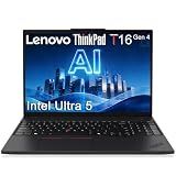 Lenovo ThinkPad T16 G4 Business AI PC Laptop, 16" FHD+, Intel 12-Core Ultra 5 225U (>i7-1355U), IR Webcam, Thunderbolt 4, IST Computer Customized 16GB/32GB/64GB DDR5 RAM, 512GB/1TB/2TB SSD, Win 11 Pro