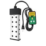 Immersion Water Heater 1800W 120V with Digital Thermostat Control, Dry Burn Protection Alarm, Real-Time Temperature Display, 14AWG Heavy-Duty Cord, Industrial Heating Tube for Buckets & Bathtubs