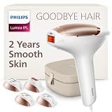 Philips Lumea 9000 Series IPL Hair Removal Device Permanent Laser Hair Reduction for Women & Men, Easy and Comfortable Use at Home, SenseIQ, 4 Attachments for Body, Face, Bikini & Underarms, BRI984/03