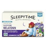 Celestial Seasonings Sleepytime Tea Plus Melatonin, Caffeine Free, Celestial Seasonings Herbal Tea, 18 Bag Box