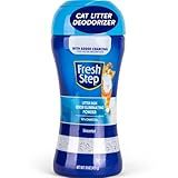 Fresh Step Litter Box Charcoal Odor Eliminating Powder, Unscented - Sifting/Pour Cap - Deodorizer Powder Combats Odors and Neutralizes Smells to Keep Your Home Clean, 15 Ounces