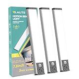 Under Cabinet Lighting, Equipped with Motion Sensor, Rechargeable Battery Operated,3-Level Adjustable Brightness, 3 Pack Magnetic Under Counter Lights for Kitchen, Closet, Pantry, 7.8"