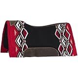 Tough 1 Pachanga Contour Wool Saddle Pad Red/Black