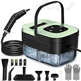 Steam Cleaner, Portable Steamer for Cleaning with 16pcs Accessories, 6-Level Adjustable and 15s Heat-Up, Handheld Steam Cleaner for Home, Tile, Dirt, Grout, Grease, Car Detailing