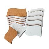 12Pcs Biodegradable Natural Kitchen Sponge - Non-Scratch Dish Sponges, Biodegradable & Compostable Cellulose with Coconut Fiber Cleaning Sponge for Kitchen, Dishes, Bathroom, Household.