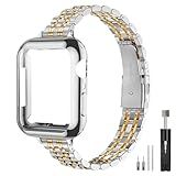 QUNDAXI Gold Apple Watch Band Compatible with Apple Watch 41mm 45mm 42mm 44mm 40mm 38mm Metal stainless steel Watchband suitable for iWatch 9/8/7/6/5/4/3/2/1/SE series Women Luxury strap (38mm 40mm