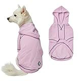 Blueberry Pet Essentials Dog Hoodie – 10 inch, Cotton‑Blend Sweatshirt with Hood, Pink Lilac, Machine‑Washable Small‑Dog Jersey
