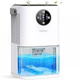 DAESUNG Dehumidifiers for Home 60 OZ, 2025 New Quiet Dehumidifier for Bedroom with Sleep Mode, Auto Shut Off, Timer, Portable Dehumidifier Small for Bathroom/Livingroom/RV/Closet/Camper
