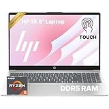 HP 15.6" FHD Touchscreen Business Laptop • 2026 Edition • AMD Ryzen 5 7520U • 8GB DDR5 • 128GB PCIe SSD • Copilot AI • Wi-Fi 6 • Windows 11 • w/o Mouse