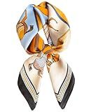 Dailyacc Hair Bandanas Scarf For Women Lightweight Fashion Neck Silk Satin Head Scarves For Sleeping Handbags Scarf-19