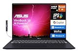 ASUS Vivobook 16 AI Powered Laptop 16.0" IPS WUXGA Display (AMD Ryzen AI 5 330, 16GB DDR5, 512GB SSD, AMD Radeon, WiFi 6, Webcam, Bluetooth 5.4, Win 11 Home) w/DKZ USB Port Expander