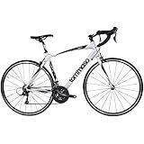 Tommaso Imola - Sport Performance Aluminum Road Bike, Shimano Claris 24 Speeds for Men and Women, Racing and City Bicycle - White Medium 56cm
