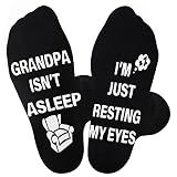 Jeasona Grandpa Gifts Birthday Funny Gifts for Grandpa Men's Birthday Novelty Non-Slip Socks Fathers Day Gift for Dad Funny Socks Presents for Men Dad White Mens Stocking Gag Elephant Stuffers for Him