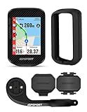 iGPSPORT BSC300T Wireless Bike Computer GPS, Touchscreen Offline MAP Navigation Off Course Warning Compatible with Insta 360, for Ebike Road Bike MTB (BSC300T Bundle)