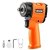 VEVOR 1/2-Inch Air Impact Wrench, Up to 738 ft-lbs Nut-busting Torque, Stubby Size & Lightweight Pneumatic Impact Gun for Auto Repairs and Maintenance