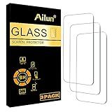 Ailun Screen Protector for iPhone 16 / iPhone 15 / iPhone 15 Pro [6.1 Inch] Display 3 Pack Tempered Glass, Dynamic Island Compatible, Case Friendly [Not for iPhone 16 Pro 6.3 Inch].