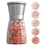 Ebaco Original Stainless Steel Salt or Pepper Grinder - Top Spice Mill with Ceramic Blades, Brushed Stainless Steel and Adjustable Coarseness By Pepper Grinder (Single Package)