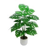 Freyalife 28“ Fake Plant Artificial Monstera for Room Decor, Faux Potted Plants Indoor for Home Living Bedroom Aesthetic Farmhouse Dorm Office Classroom and Outdoor Garden Porch Balcony Decor