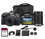 Canon EOS R50 Mirrorless Camera with 18-45mm & 55-210mm RF-S Lenses | 24.2MP APS-C Sensor, Dual Pixel CMOS AF, 4K Video | Compact Hybrid Camera Kit with Shoulder Bag and 64GB Card