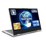 Exilapsire 15.6" Yoga 2-in-1 Touchscreen Laptop Computer, AMD A9 Processor up to 3.2GHz, 8GB RAM 256GB SSD, Convertible Notebook with IPS FHD Display, USB-C, WiFi, Win11 Laptop for Work, Study & Home