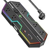 4000J Surge Protector Power Strip with USB Ports