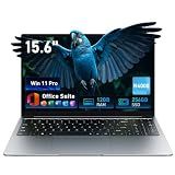 Tylvx 15.6'' Laptop with Offise 365, 12GB RAM 256GB SSD, Win 11 Home Laptops Computer, IPS FHD, 180°Viewing, Dual-core Processor, Type-C, Portable Thin Business Student Laptops