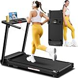 Aiteid Treadmill with Handles, Small Treadmills for Home, Portable Electric Treadmills for Home 300 lbs Capacity,Walking Pad Treadmill,Lightweight Foldable Walking Pad,Compact Running Machine