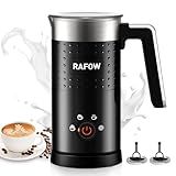4 in 1 Electric Milk Frother: 10oz/350 mL Large Capacity Electric Milk Steamer for Hot and Cold Milk Froth - Automatic Milk Frother & Warmer for Latte, Cappuccinos, Macchiato, Hot Chocolate