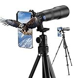 APEXEL 50x Telephoto Lens for iPhone & Android Phones | Wildlife Moon Photography Lens Kit with Universal Clip & Ball-Head Tripod | High-Definition Optical Zoom Lens for Landscapes & Target Viewing